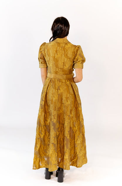 Chiara Lace Belted Maxi
