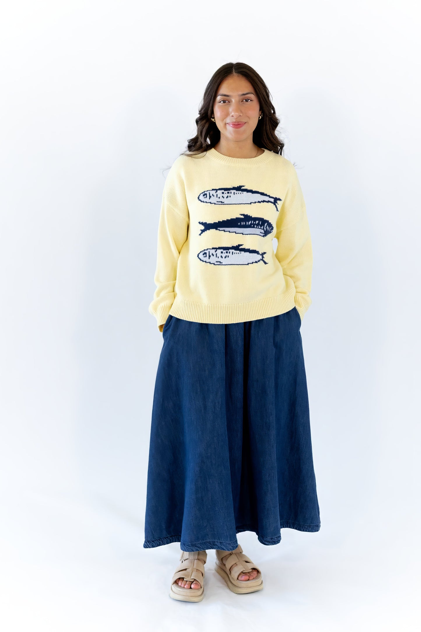 Verona Denim Midi Skirt