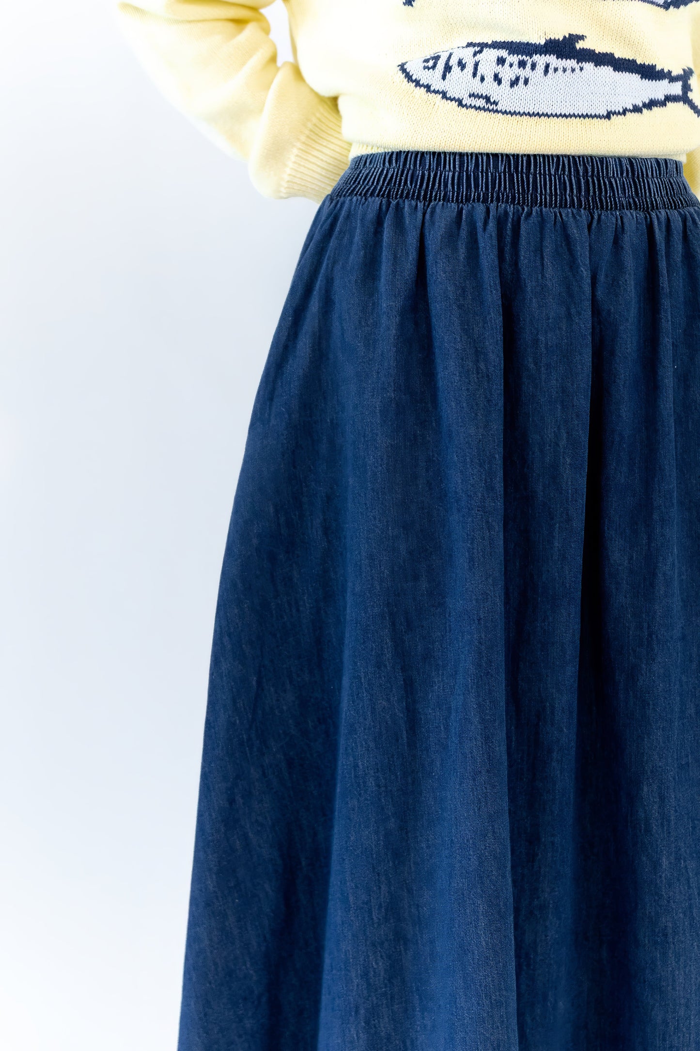 Verona Denim Midi Skirt