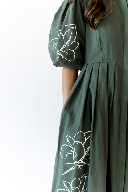 Forest Floral Maxi Dress