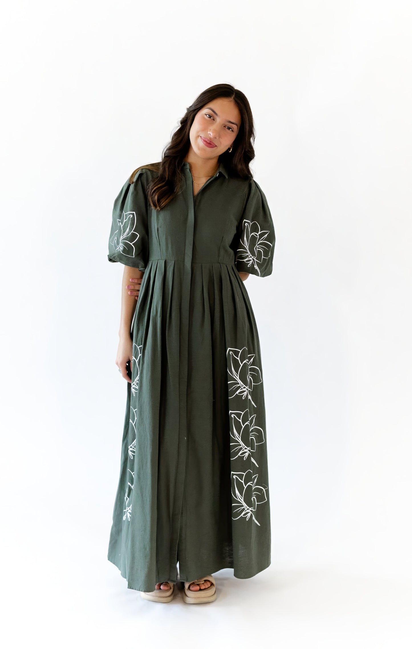 Forest Floral Maxi Dress