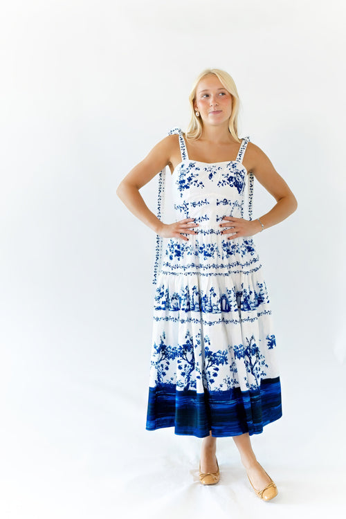 Moorland Bow Strap Maxi Dress