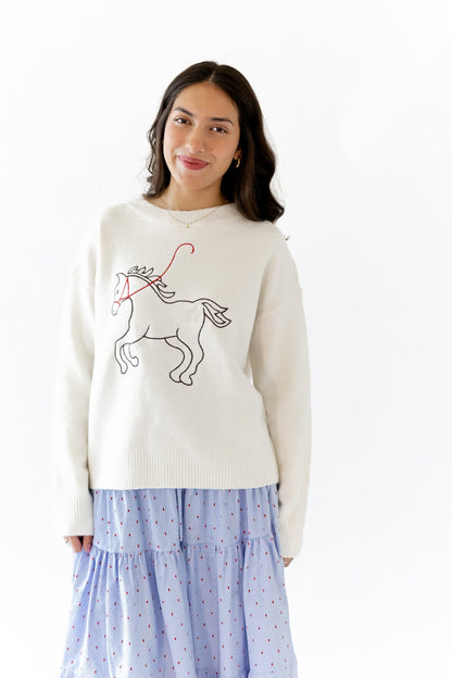 Dillon Embroidered Sweater
