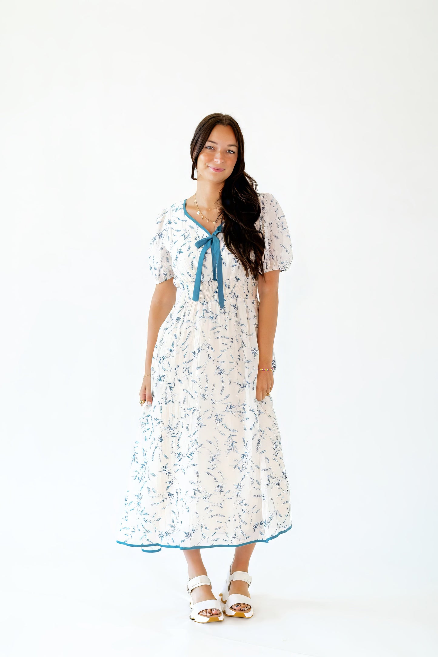 Gwen Floral Bow Dress