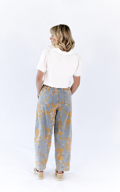 Sosi Floral Denim Pants