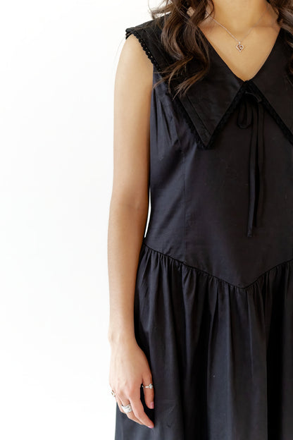 Edith Drop Waist Midi · Black