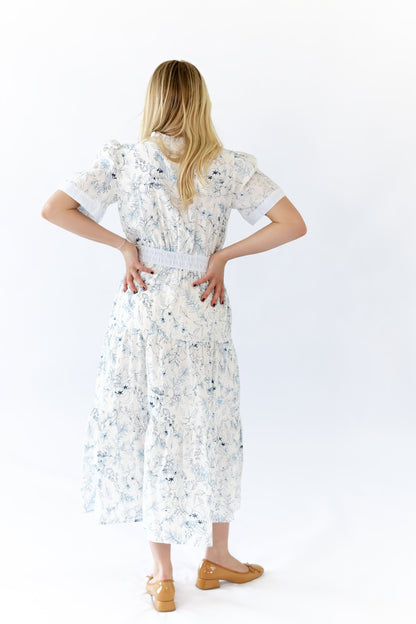 Jojo Split Neck Midi Dress