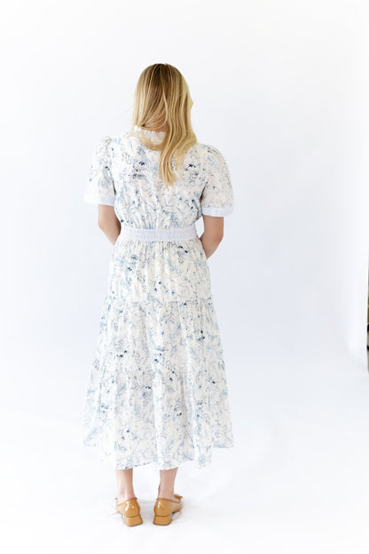 Jojo Split Neck Midi Dress