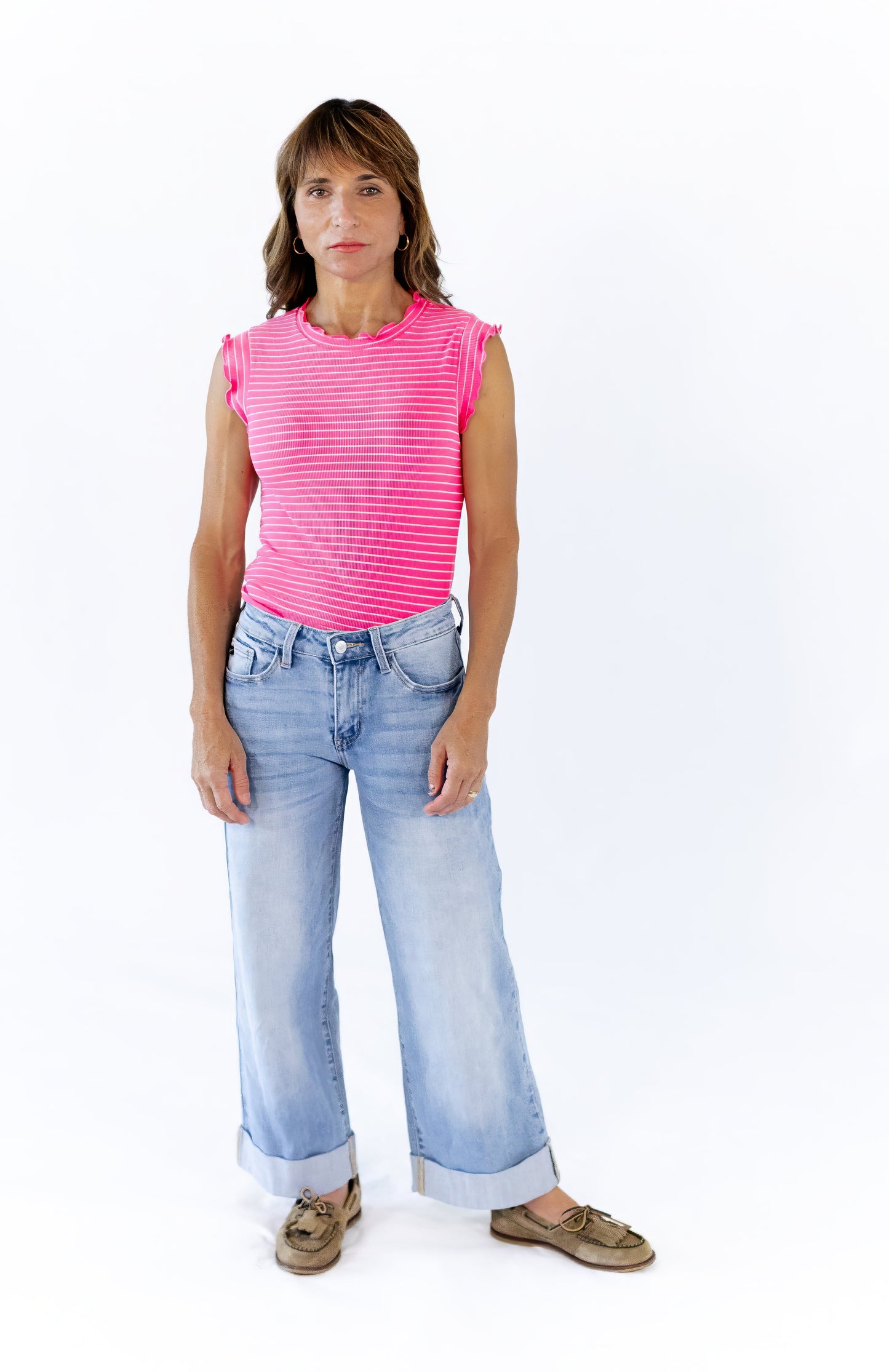 Murle Striped Tank · Pink