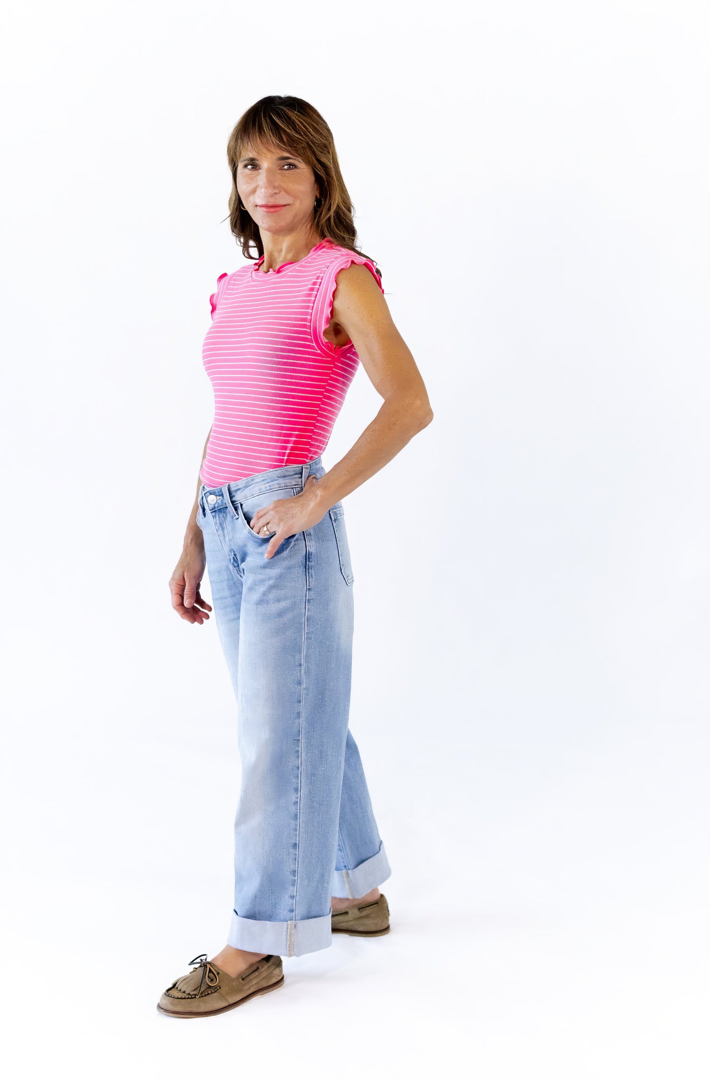 Murle Striped Tank · Pink