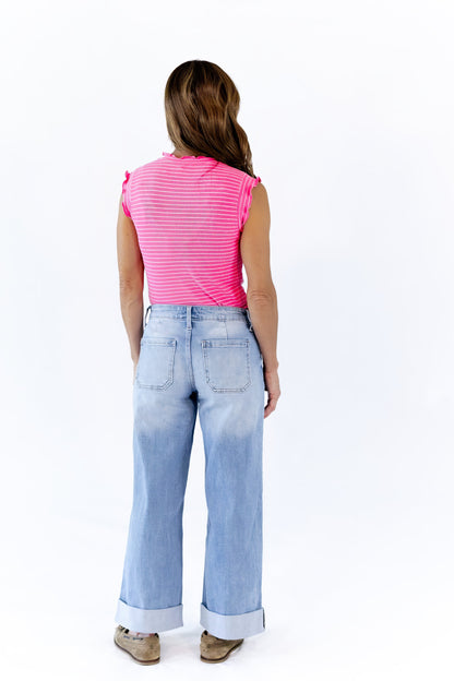Murle Striped Tank · Pink