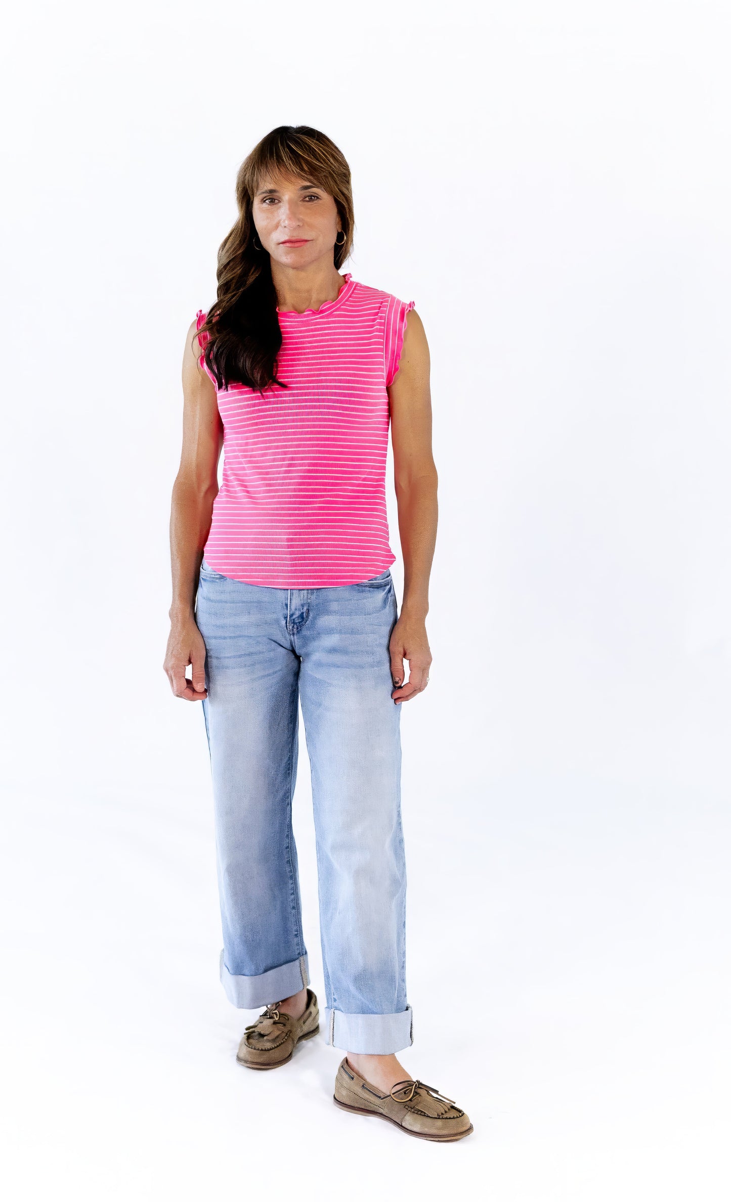 Murle Striped Tank · Pink