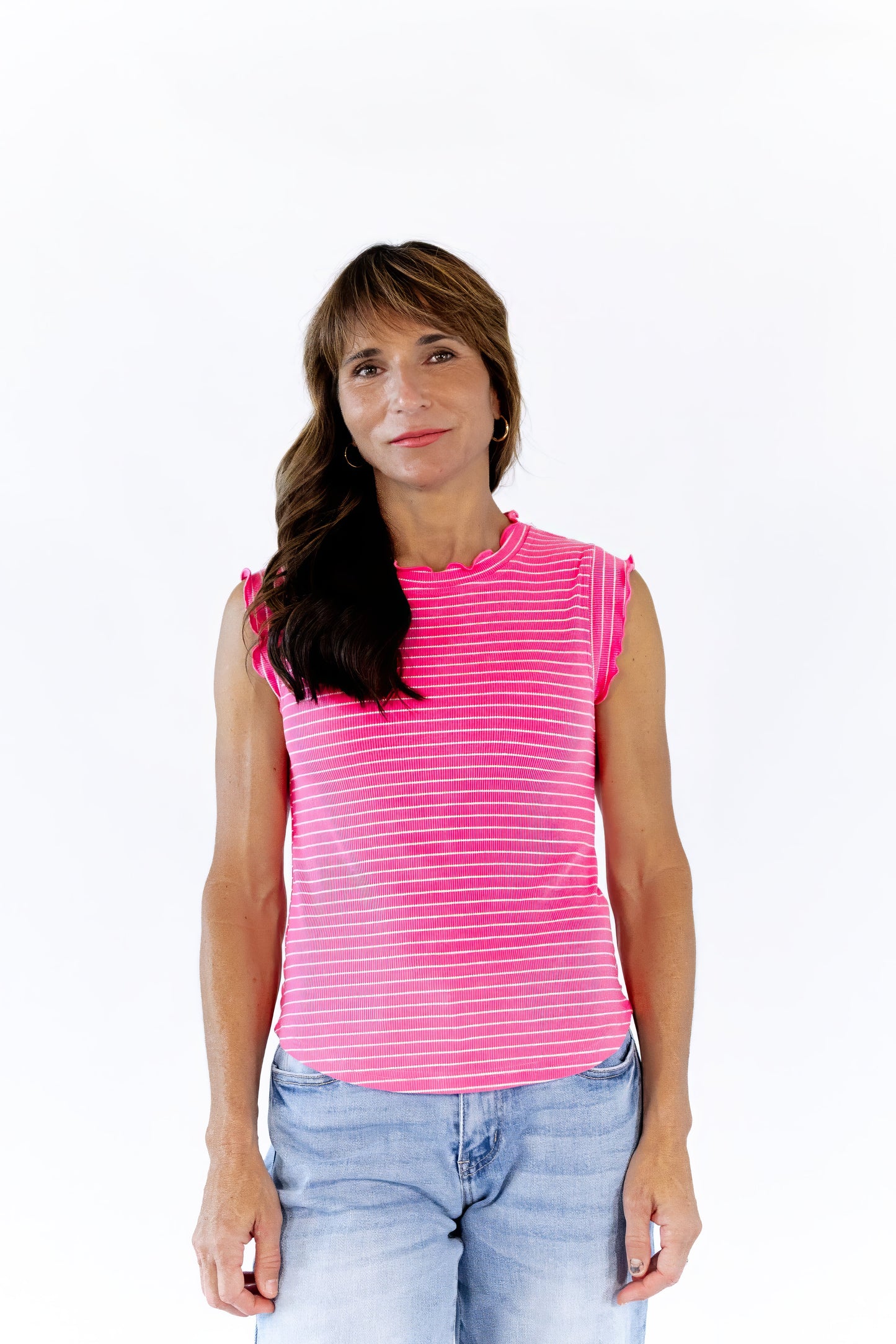 Murle Striped Tank · Pink