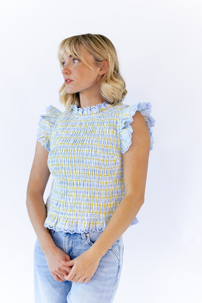 Angelina Checkered Top