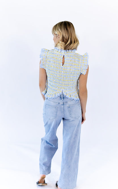 Angelina Checkered Top