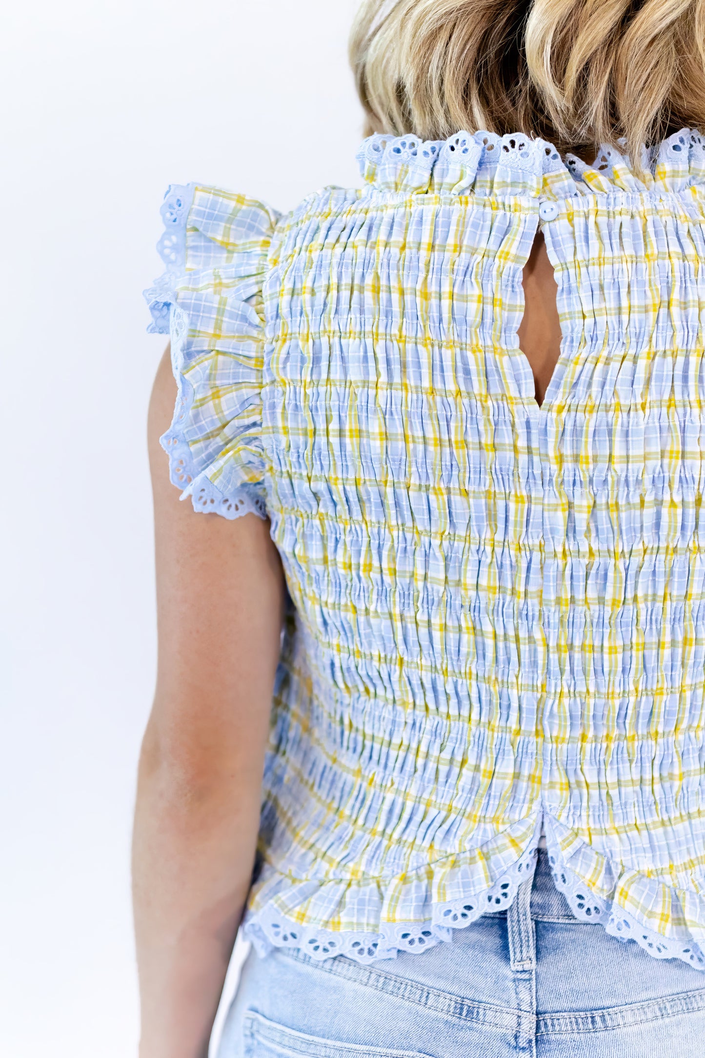 Angelina Checkered Top