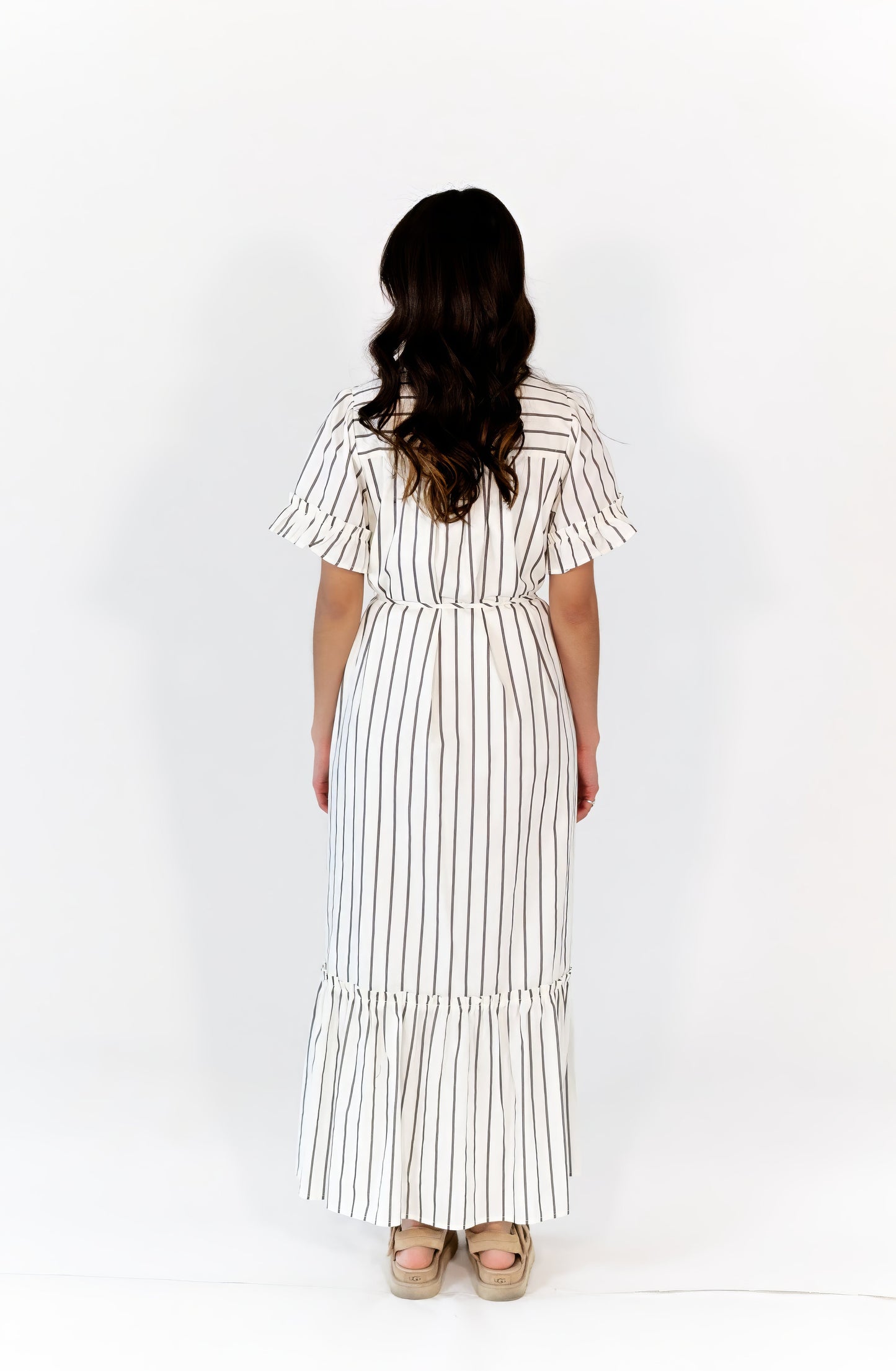 Emelia Striped Shirt Dress