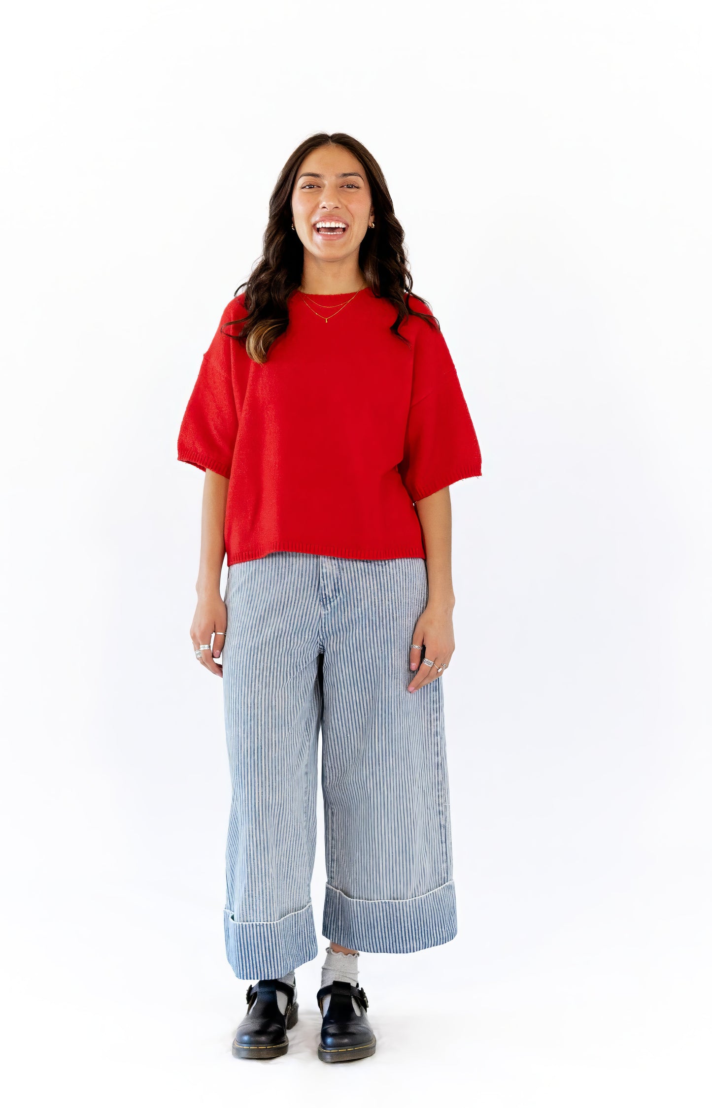 Arya Striped Denim  ⤫ Restocked