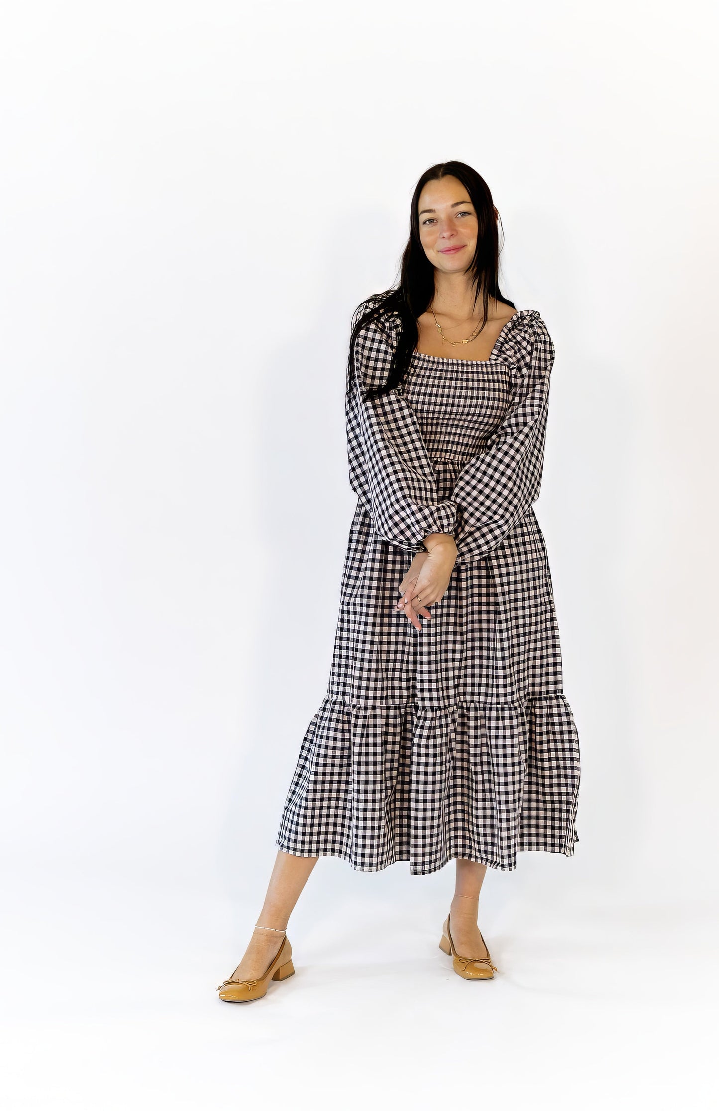 Anna Gingham Dress