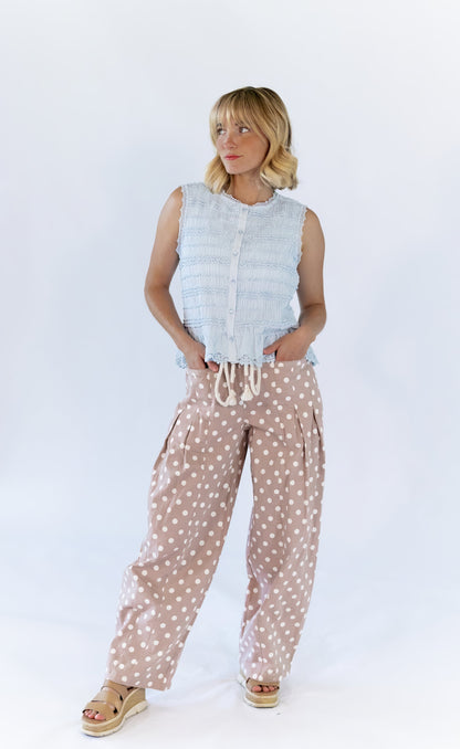 Rune Polka Dot Barrel Jeans