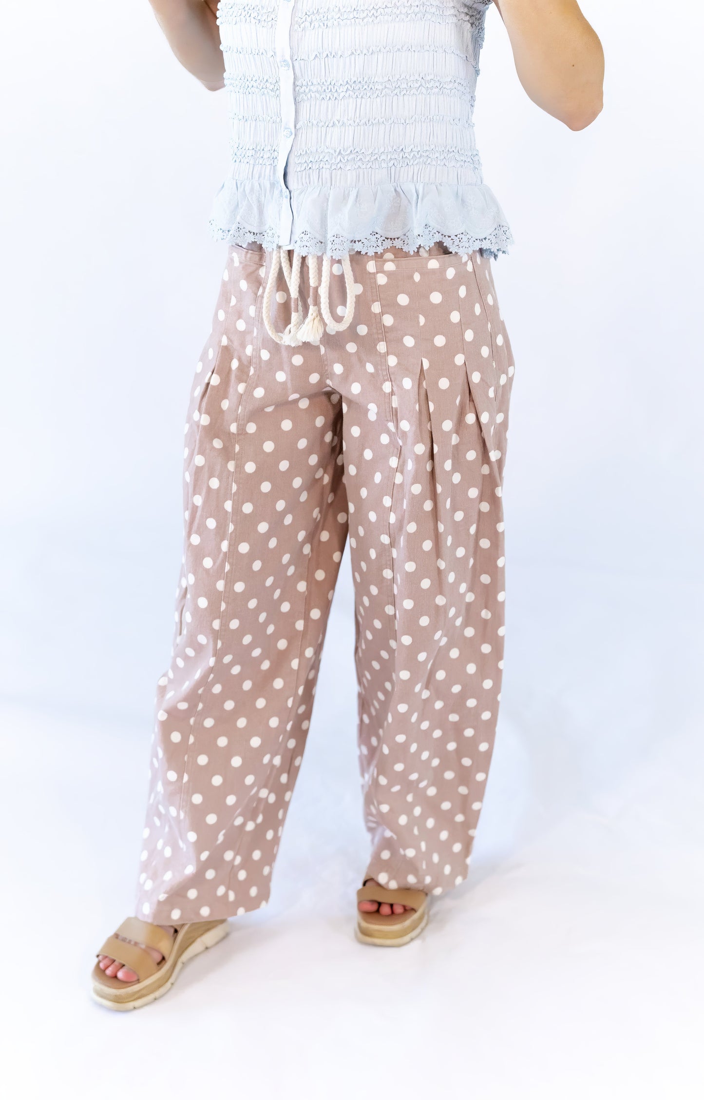Rune Polka Dot Barrel Jeans