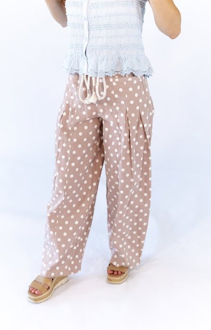 Rune Polka Dot Barrel Jeans