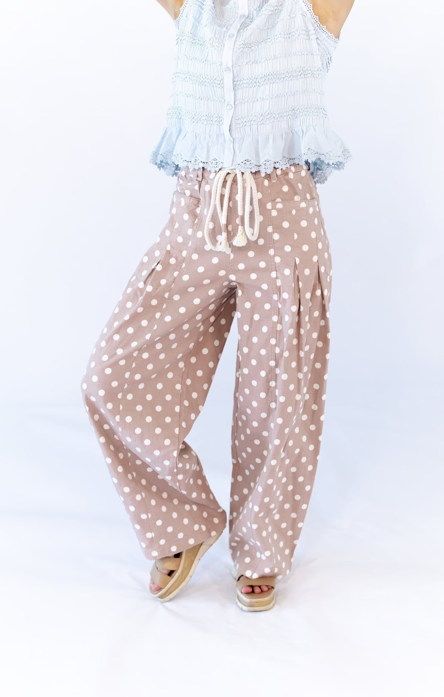 Rune Polka Dot Barrel Jeans