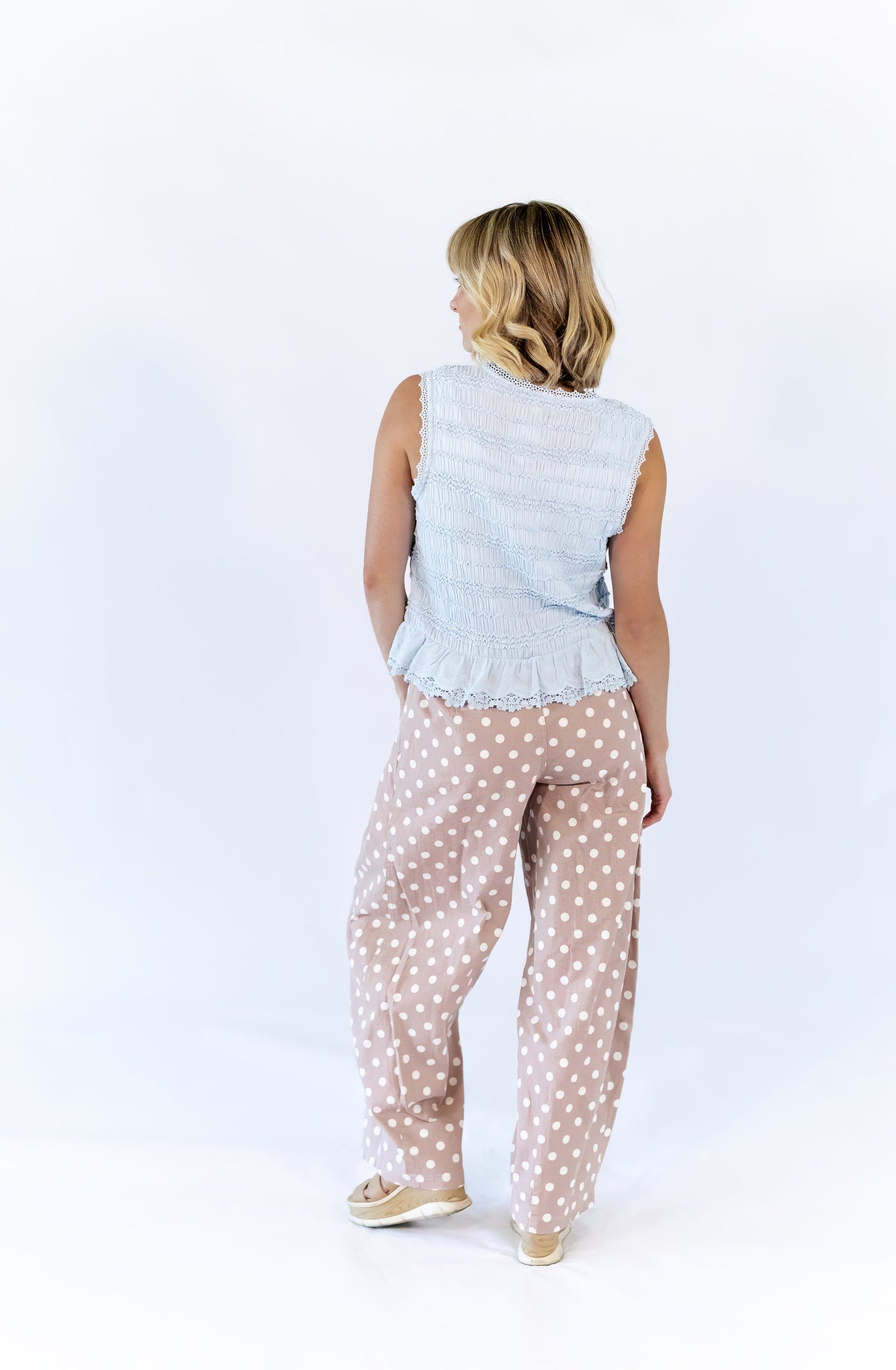 Rune Polka Dot Barrel Jeans