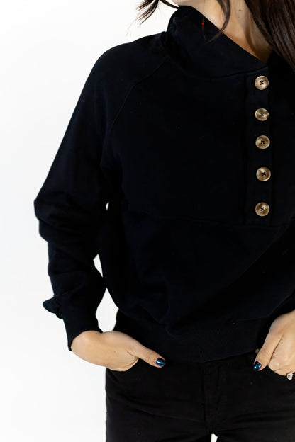 Portia Asymmetrical Button Down Hoodie