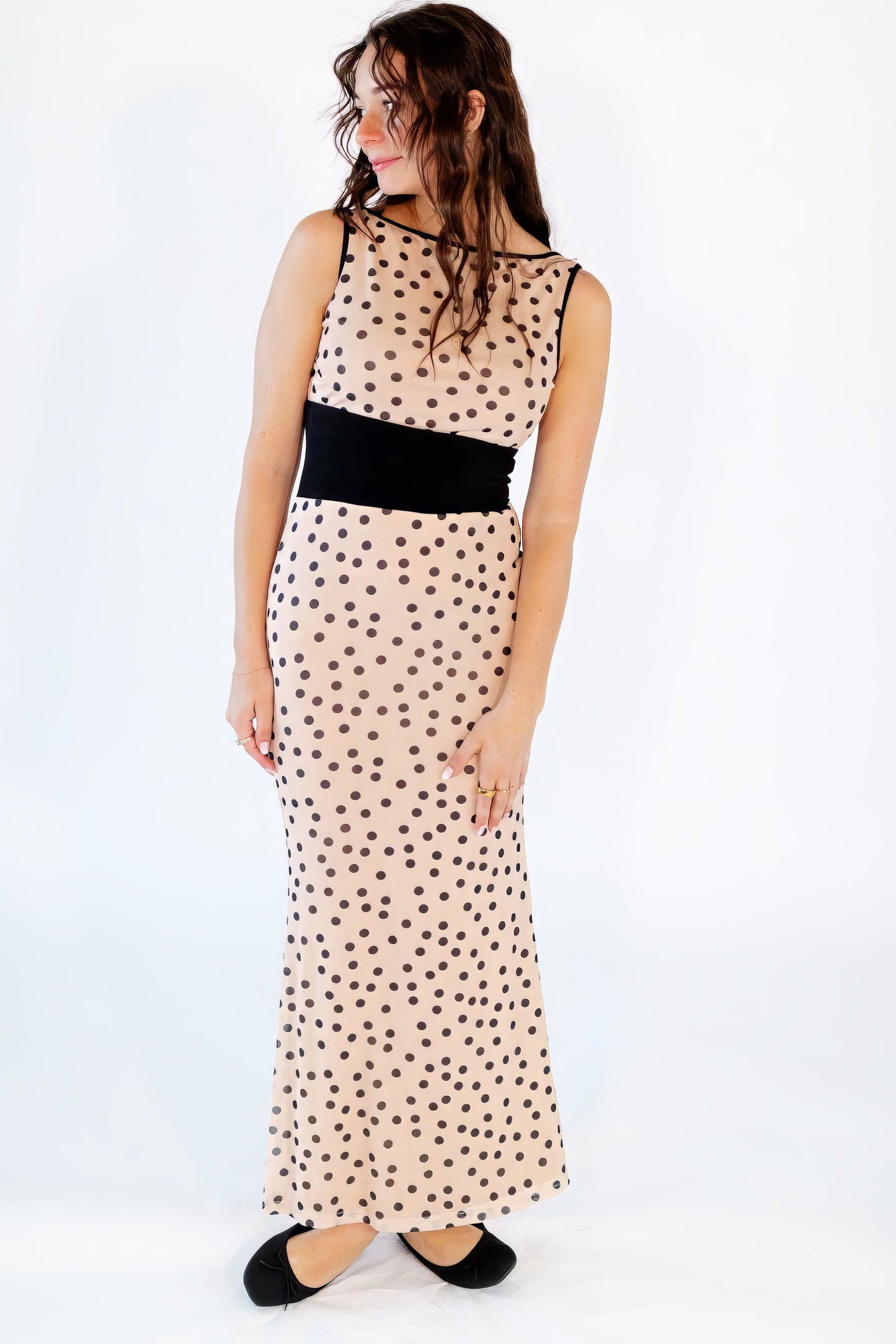 Lupa Polka Dot Maxi Dress