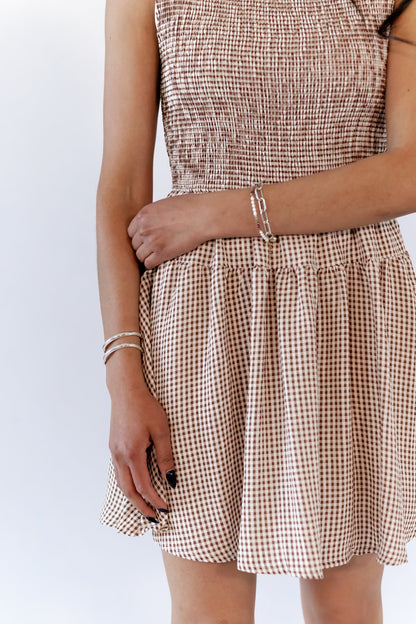 Mairn Gingham Mini Dress