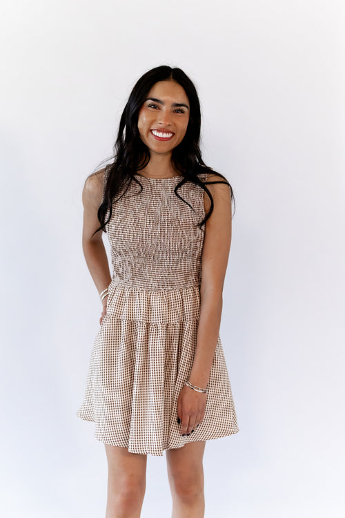 Mairn Gingham Mini Dress