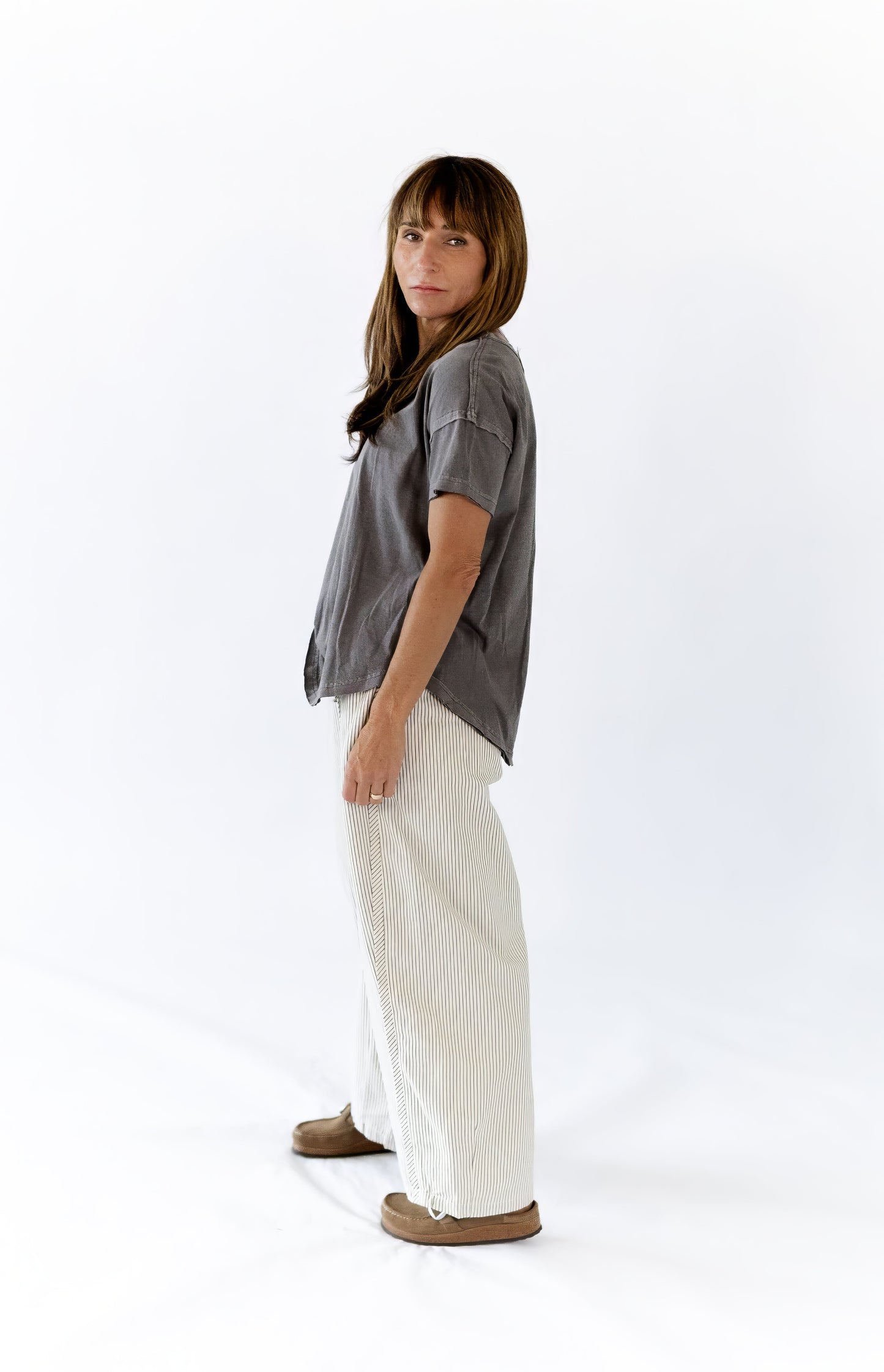 Lucia Striped Tie Waist Pants