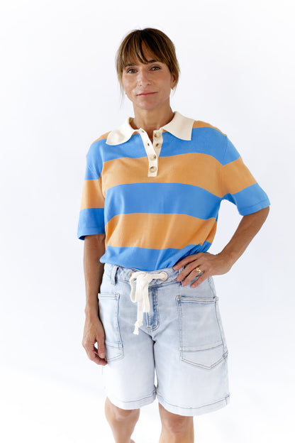 Drawstring Light Wash Jorts
