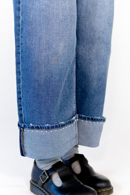 Evangaline Studded Denim