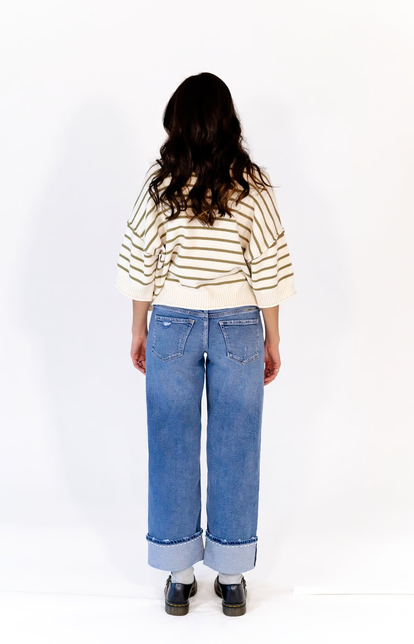 Evangaline Studded Denim