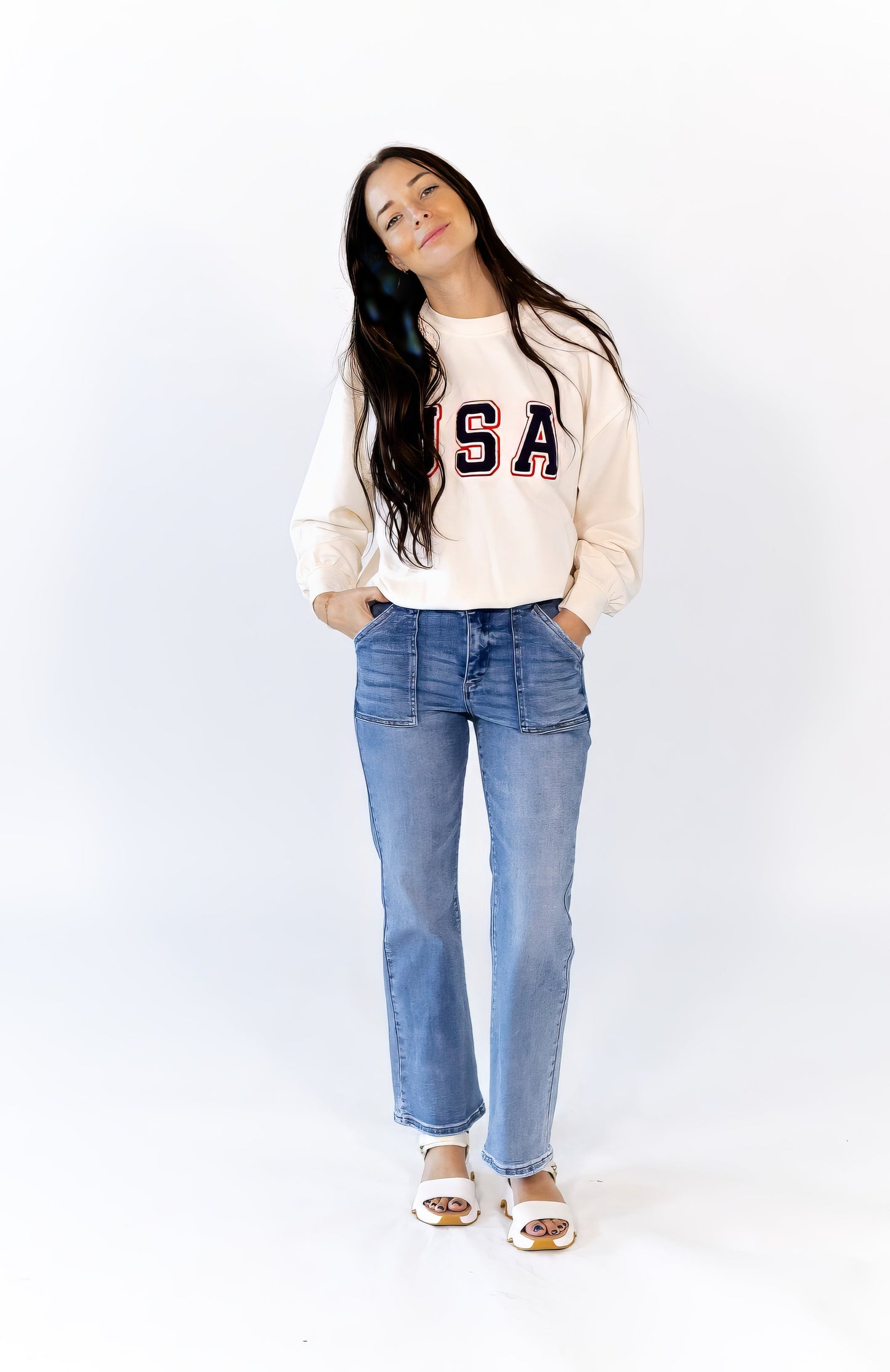 Hayla Patch Pocket Denim