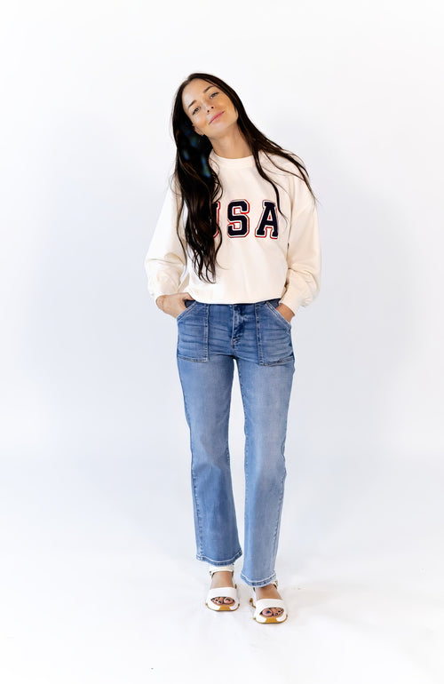 Hayla Patch Pocket Denim