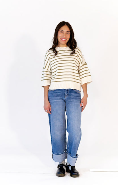 Evangaline Studded Denim