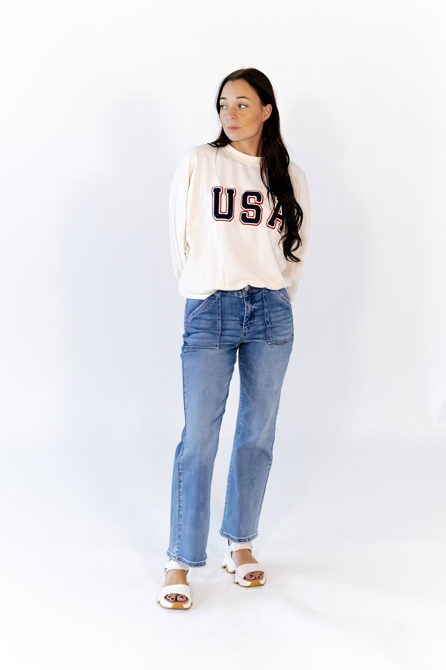 Hayla Patch Pocket Denim