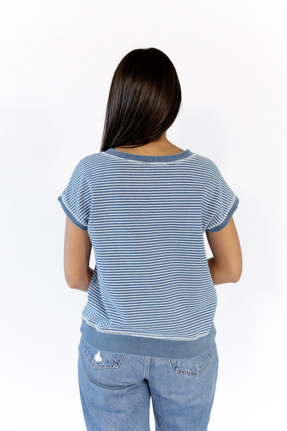 Ashlie Striped Henley Top