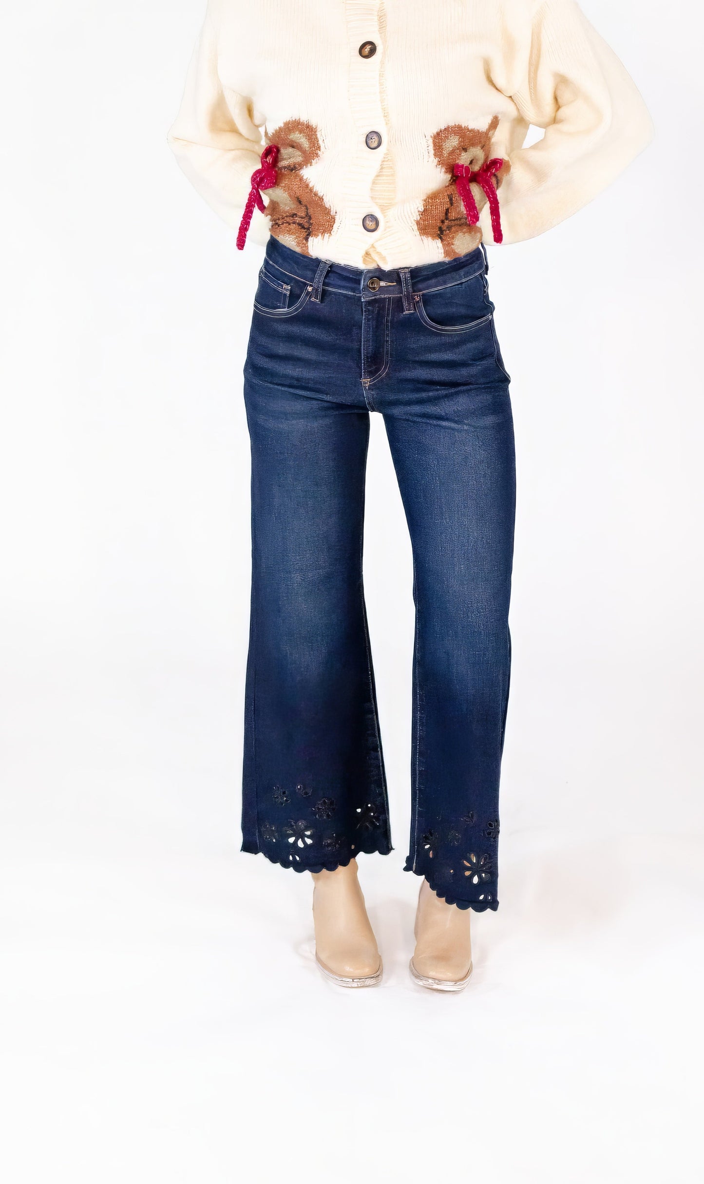 Nova Floral Cut Out Denim ✧ Restocked