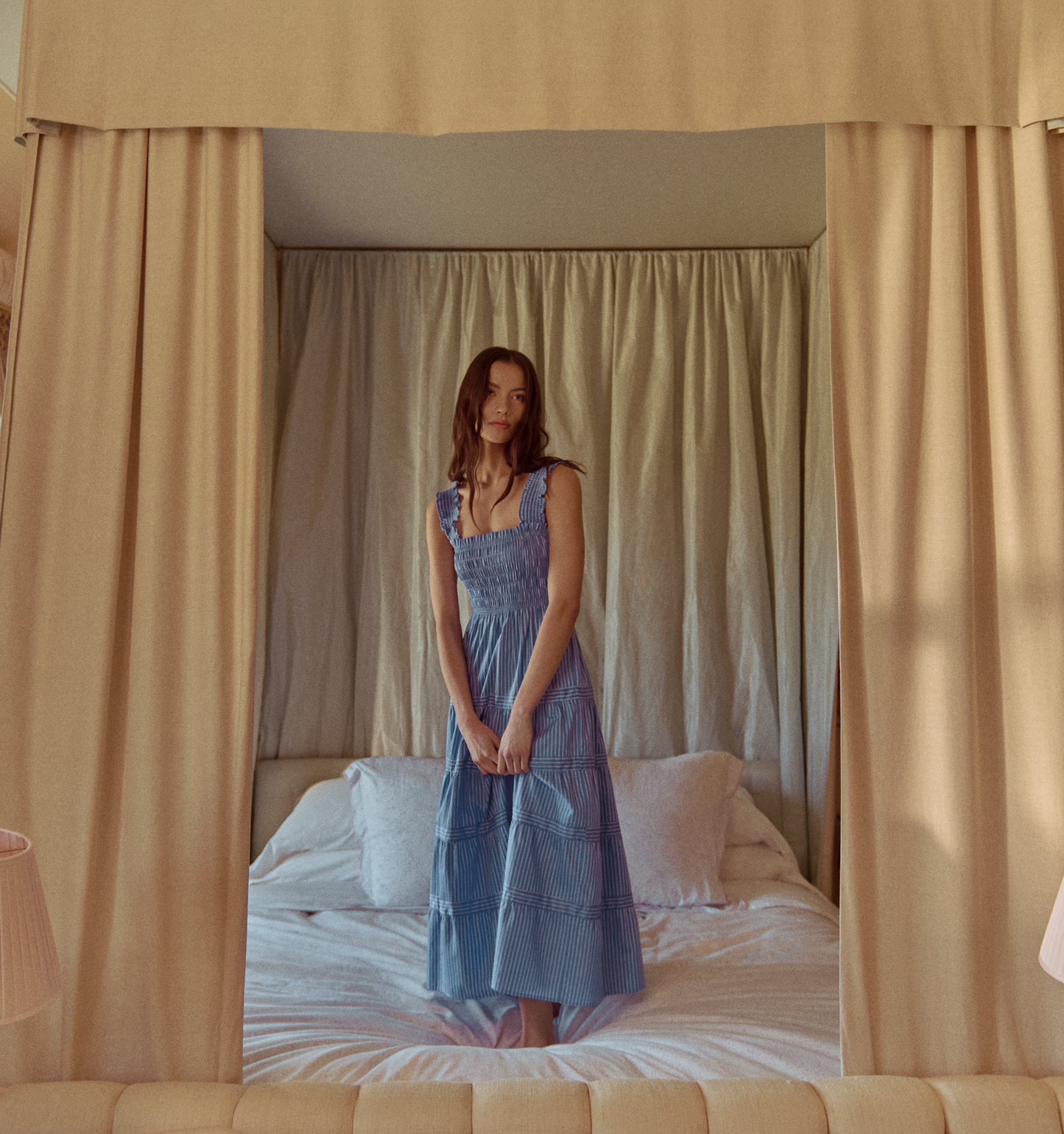 The Kimmy Nap Dress - Blue Stripe