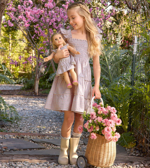 The American Girl® x Hill House Tiny Ellie Nap Dress - Samantha's Historical Print