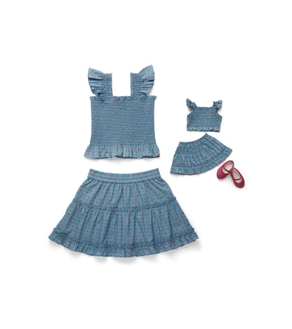 The American Girl® x Hill House Tiny Paz Nap Set - Kirsten's Historical Print