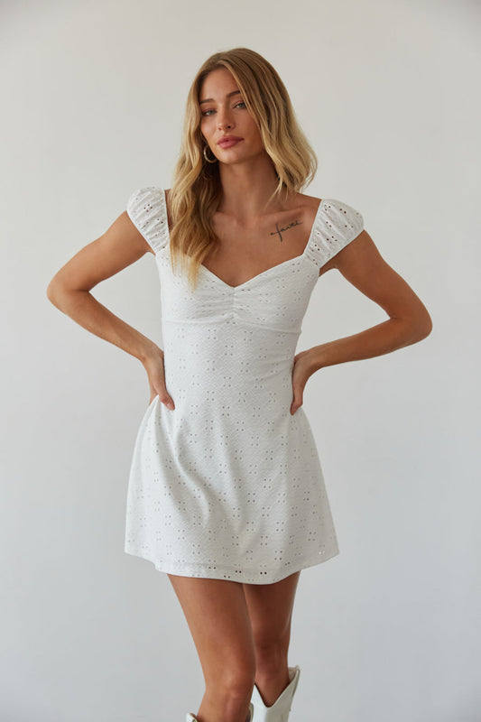 Aspen Eyelet Mini Dress