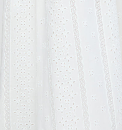 The Scarlett Nap Dress - White Broderie Voile