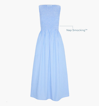 The Cosima Nap Dress - Blue Stripe