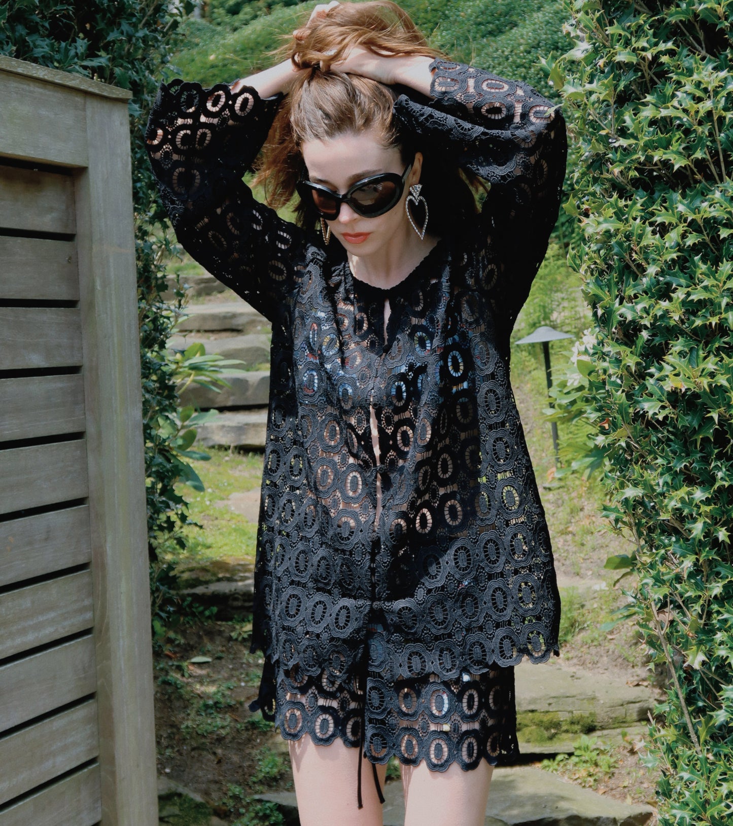 The Kaya Short - Black Broderie