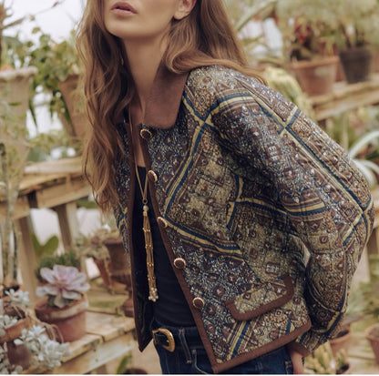 The Dax Jacket - Olive Equestrian Scarf